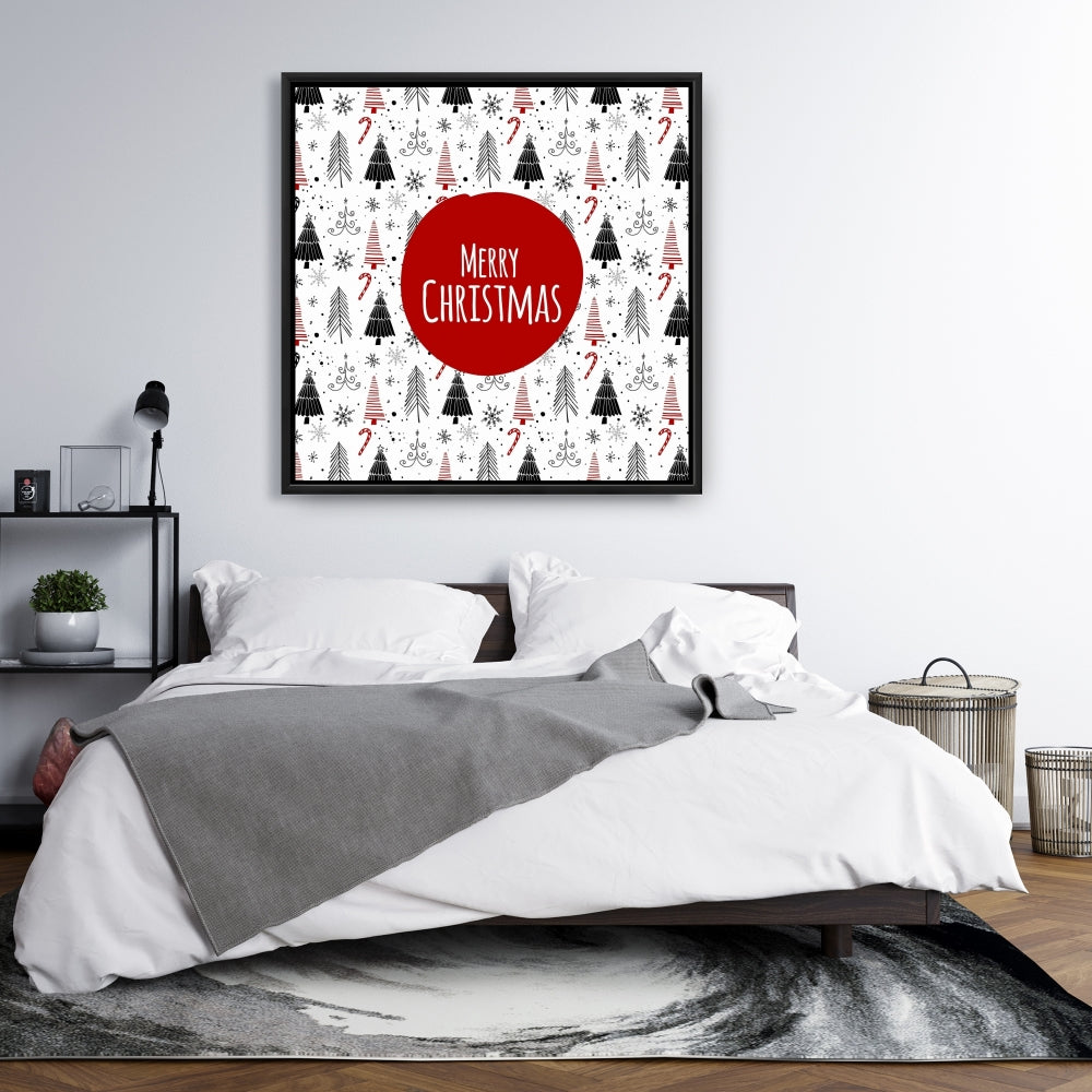 Merry Christmas Motivational Quotes Canvas | Bedroom Decor