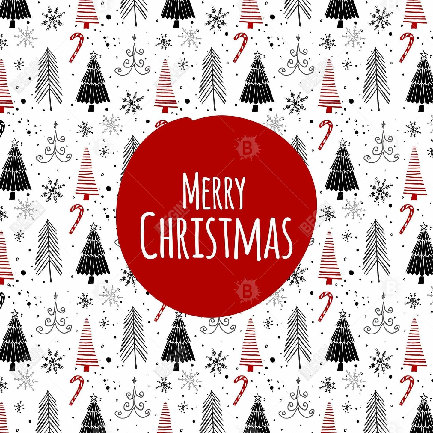 Merry Christmas Motivational Canvas | Bedroom Decor Art