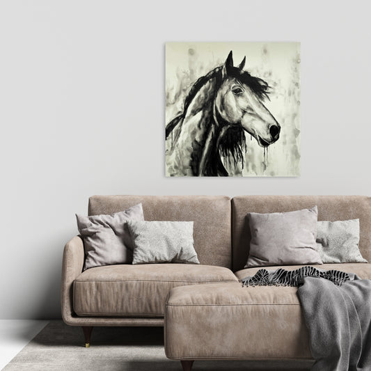 Toile Spirit Horse - Décoration de salon avec animaux de la ferme | Art de la maison