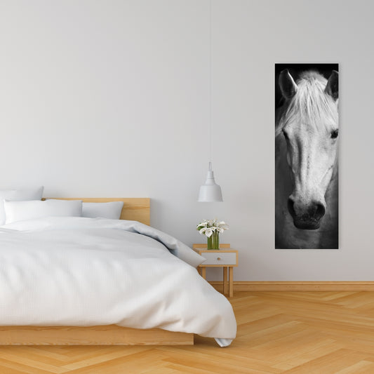 Monochrome Horse Canvas - Farm Animal Decor for Bedroom