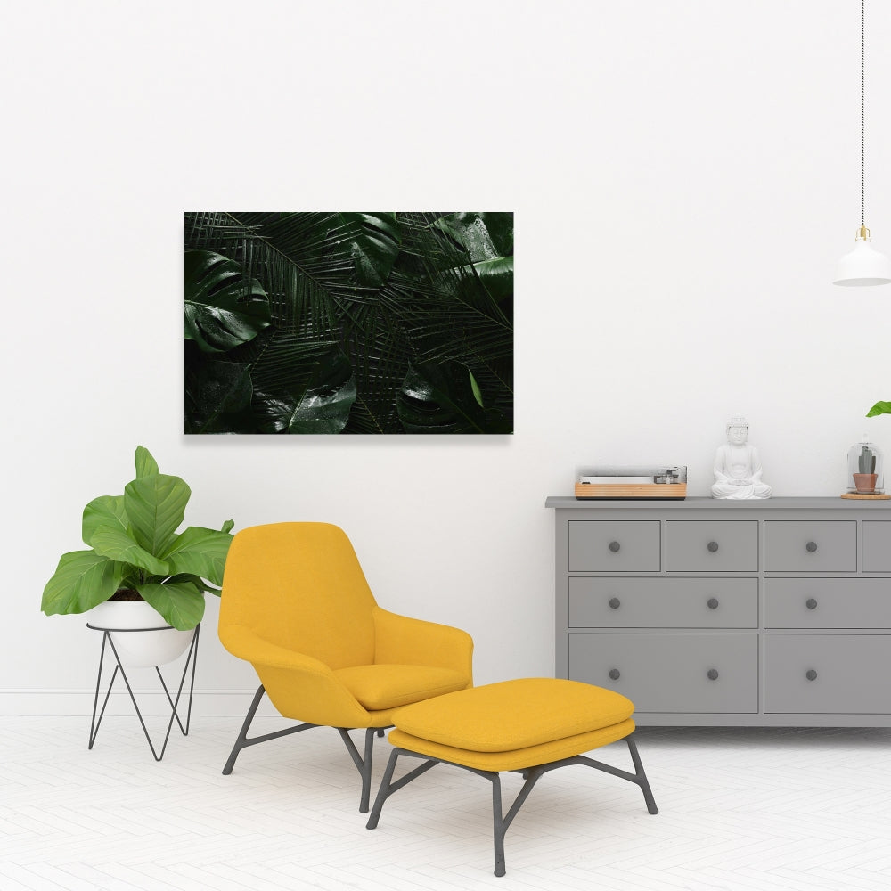 Tropical Jungle Green Floral & Botanical Canvas Home Decor