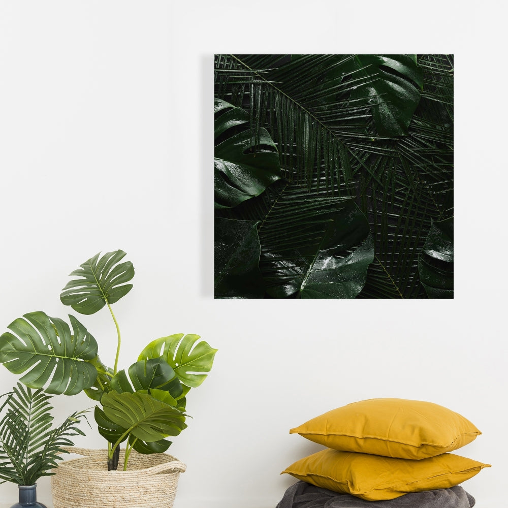 Tropical Jungle Green Floral & Botanical Canvas Home Decor