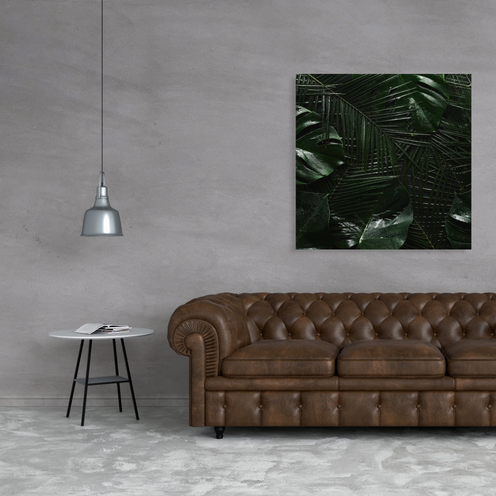 Tropical Jungle Green Floral & Botanical Canvas Home Decor