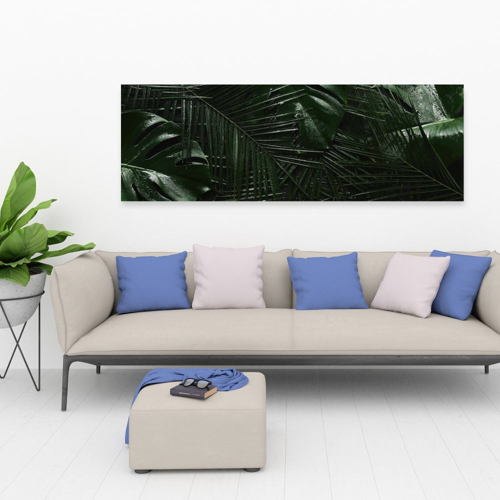 Tropical Jungle Green Floral & Botanical Canvas Home Decor