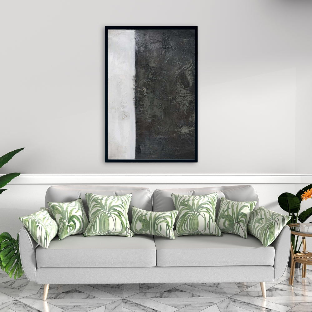 Toile aux formes abstraites | Décoration murale industrielle pour chambre à coucher