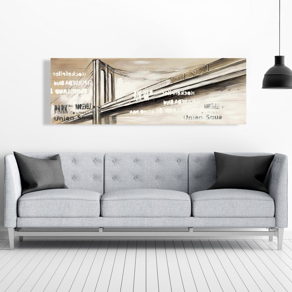 City Bridge Bedroom Canvas | Elegant Home Decor Wall Art
