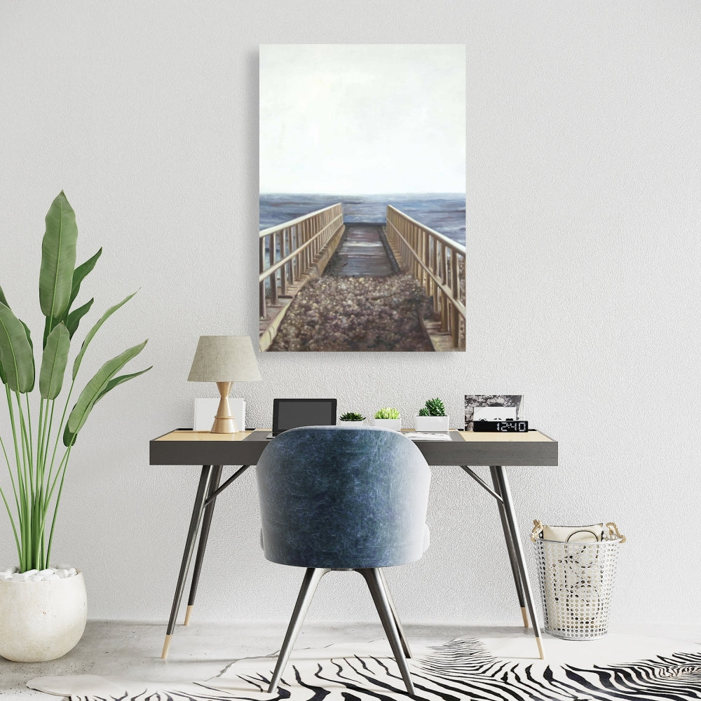Relaxing Beach Marine Sea Blue Canvas - Home Decor Wall Art