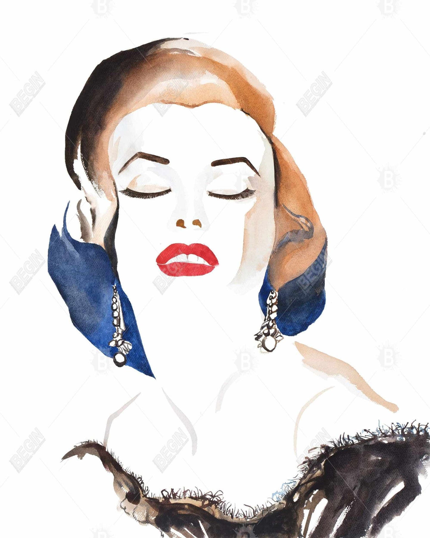 Vintage Chic Marilyn Monroe Canvas | Bedroom Beauty Decor