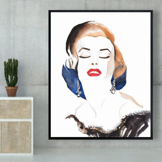 Toile Marilyn Monroe vintage chic | Décoration de chambre