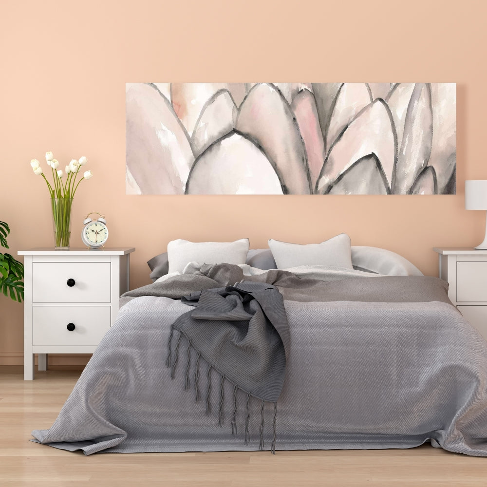 Blush Pink Flower Canvas | Bedroom Wall Art Home Decor