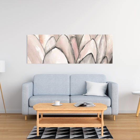 Blush Pink Flower Canvas | Bedroom Wall Art Home Decor