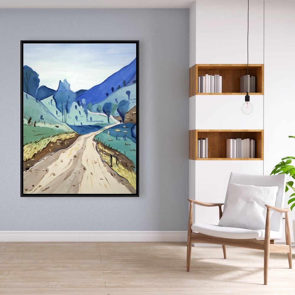 Tuscany Trail Landscapes Mountains Bedroom Canvas - Home Decor