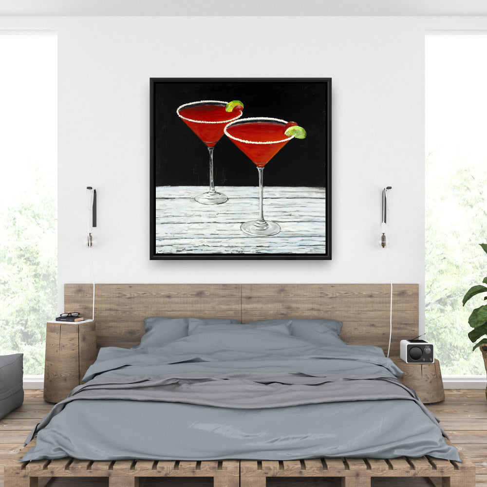 Toile Boisson Cosmopolitan | Objet Gris Décoration Gastronomique