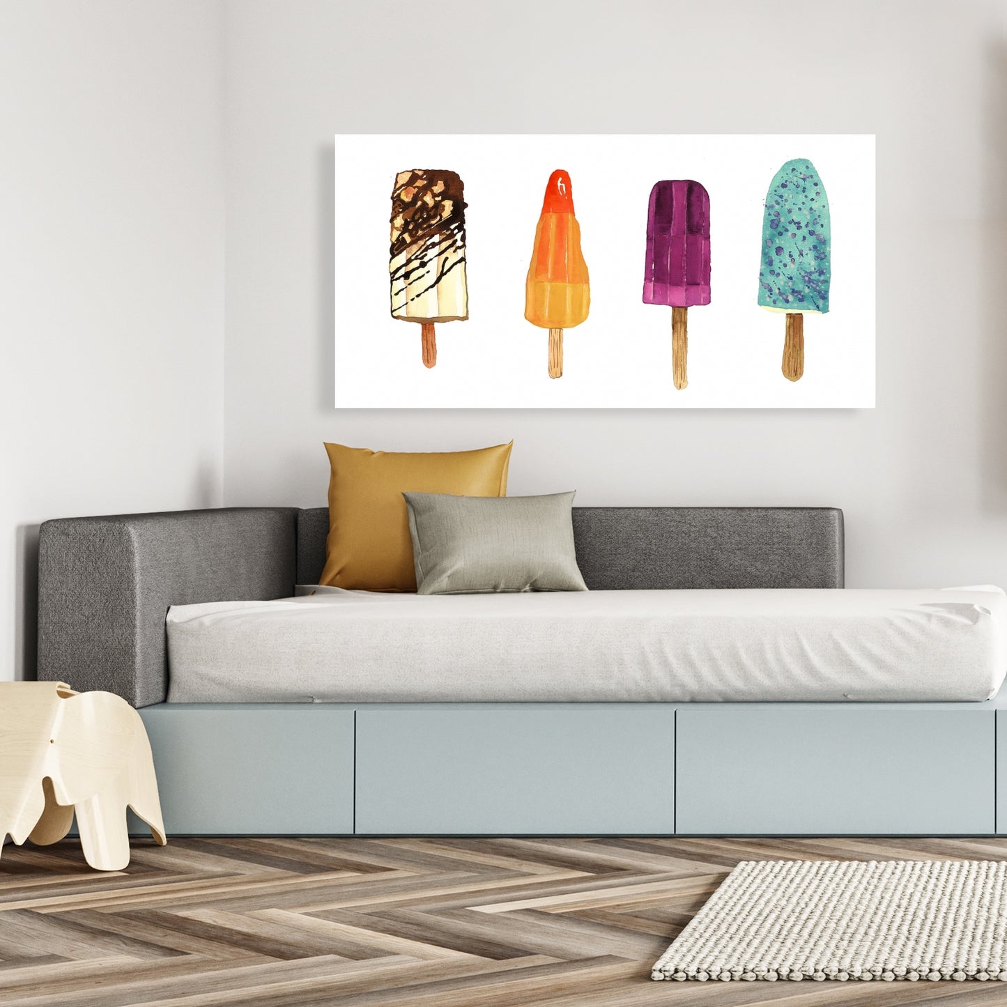 Iced Lollipop Food Orange Kitchen Canvas | Home Decor Art