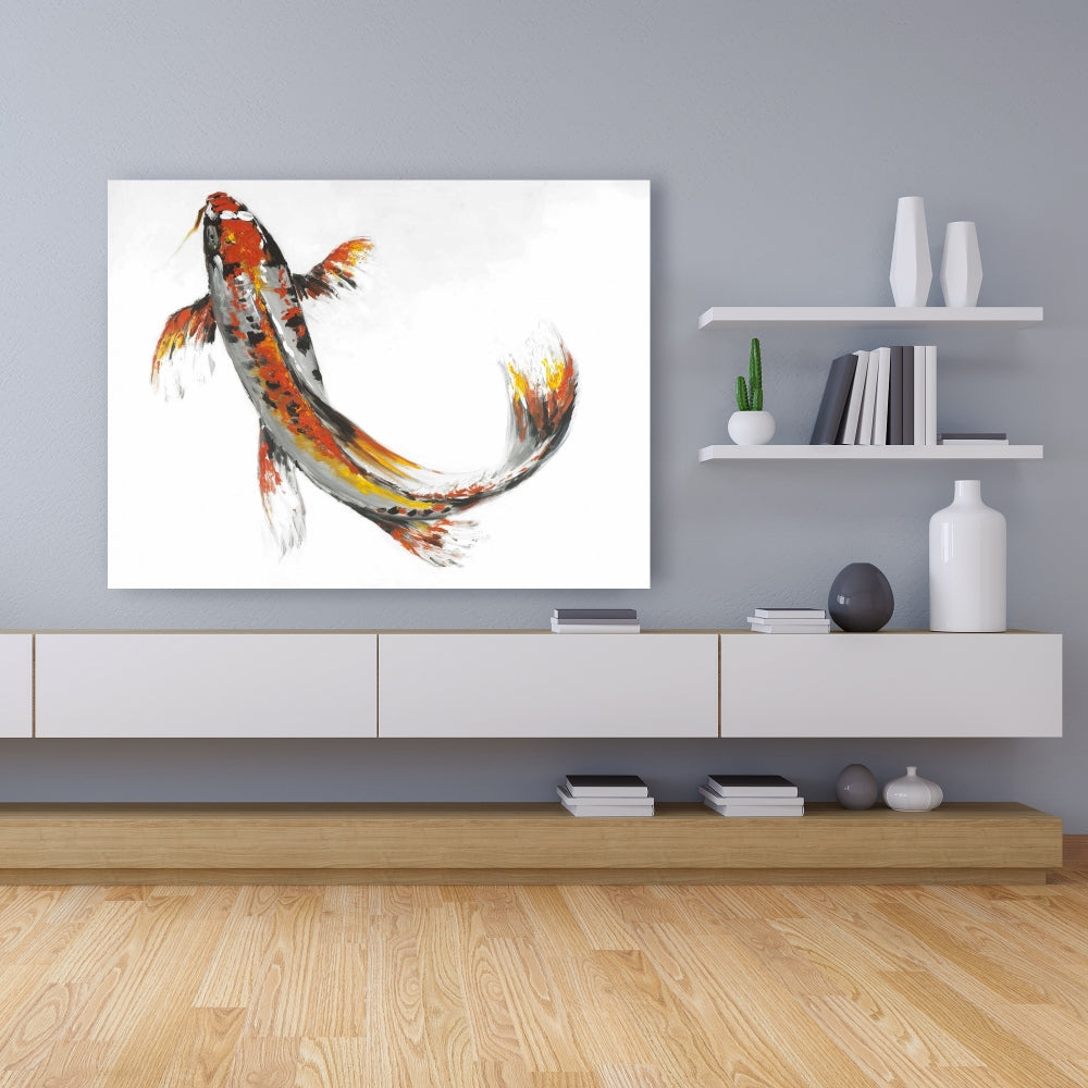Butterfly Koi Fish Canvas | Aquatic Decor for Bedroom