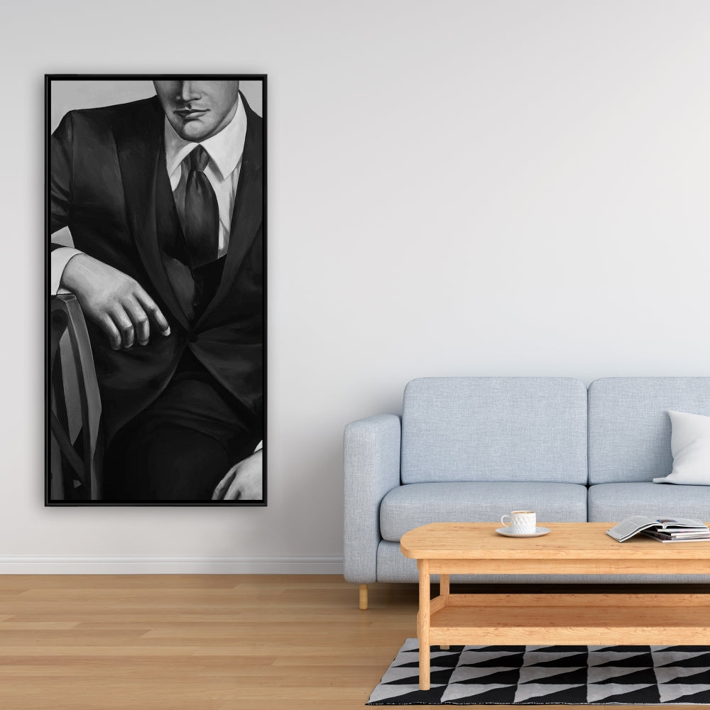 Toile d'homme d'affaires contemporain | Décoration murale moderne pour chambre à coucher
