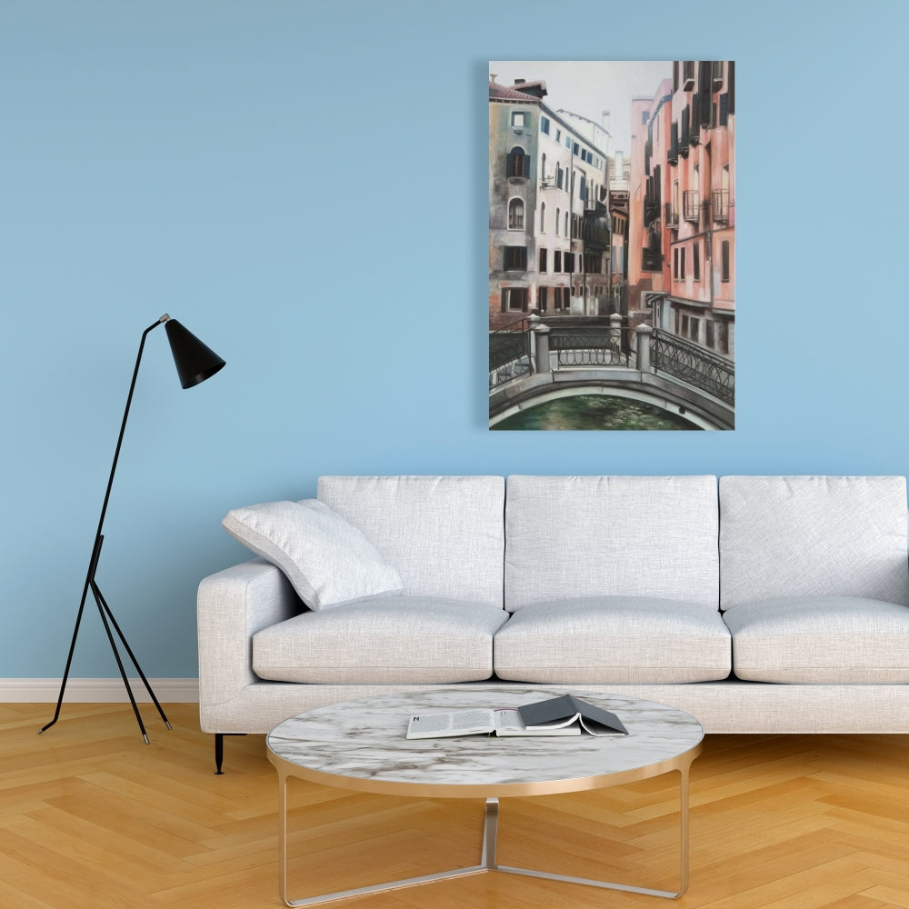Bohemian Venice Beige Canvas | Architecture Art Home Decor