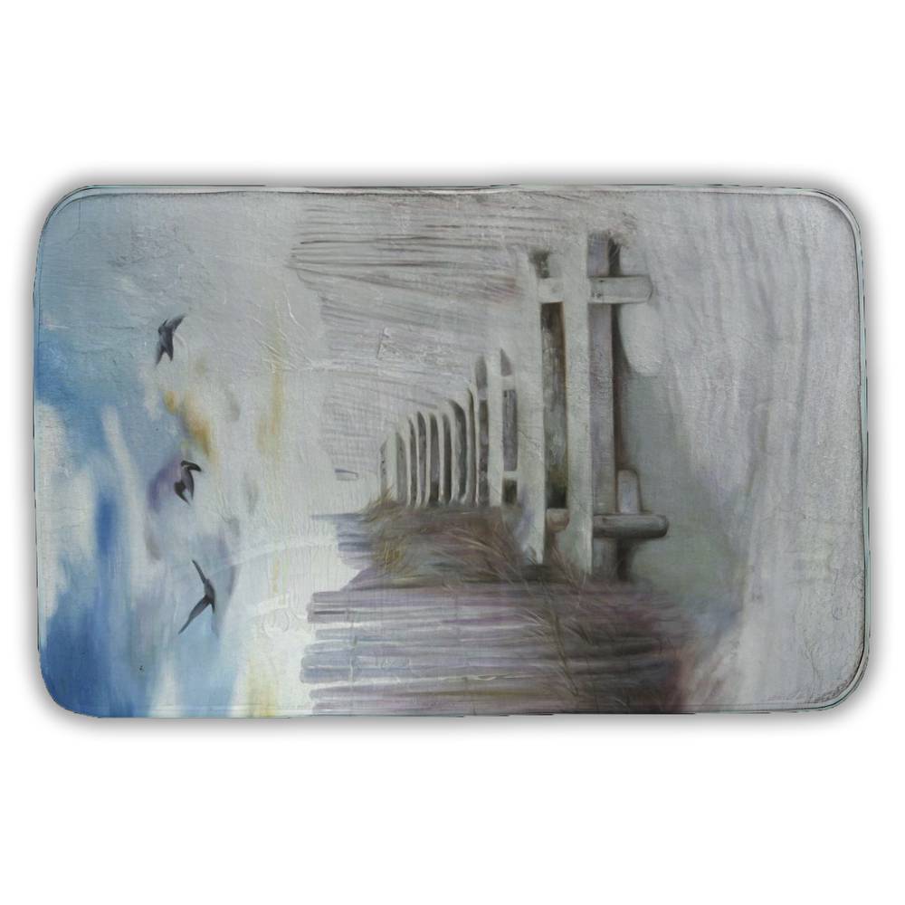 Break at the Beach Canvas - Blue Marine Bedroom Decor