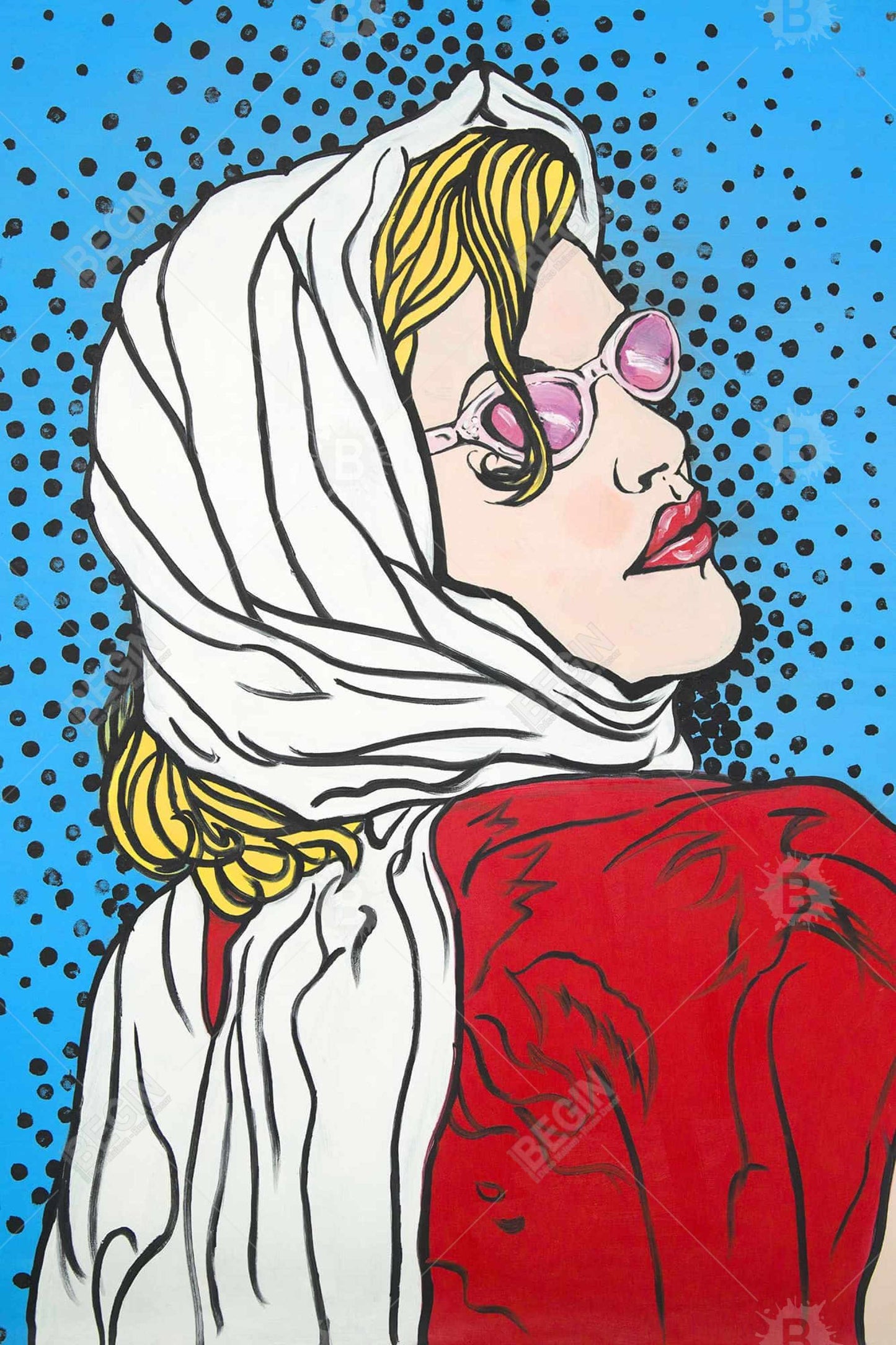 Pop Art Woman Bath Mat - Retro Bedroom Decor | Home Style