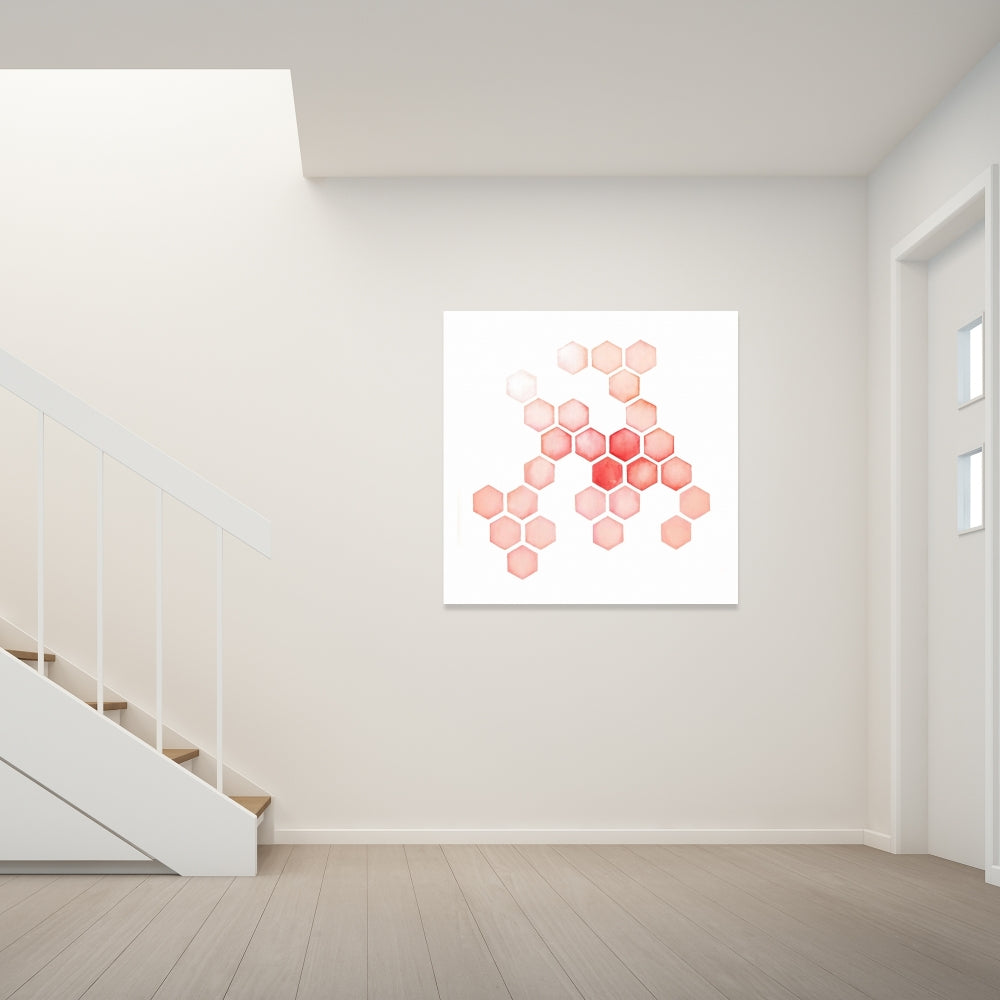 Illustrative Livingroom Canvas - Multiple Alveoles Home Decor