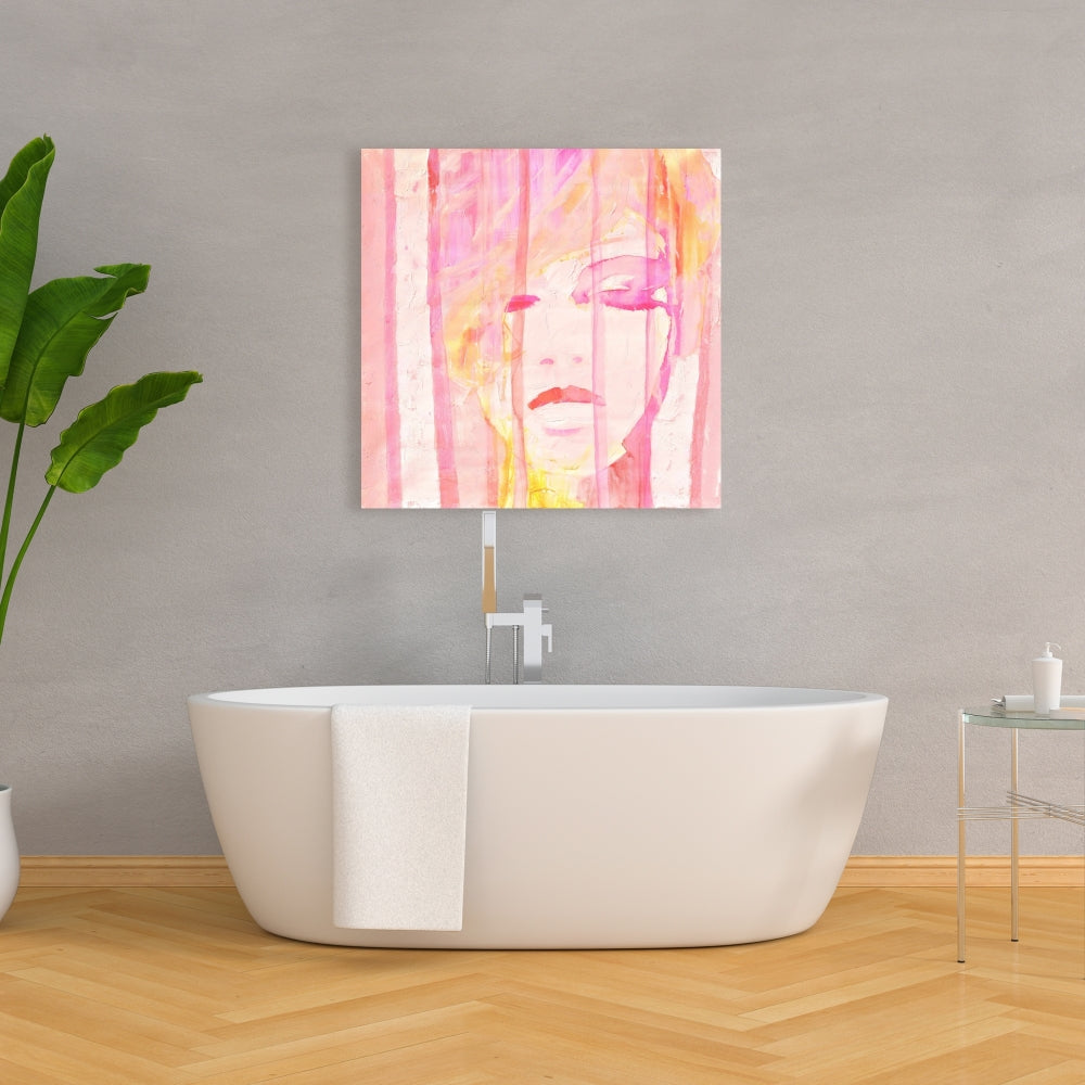 Abstract Portrait Feminine Canvas | Modern Bedroom Decor