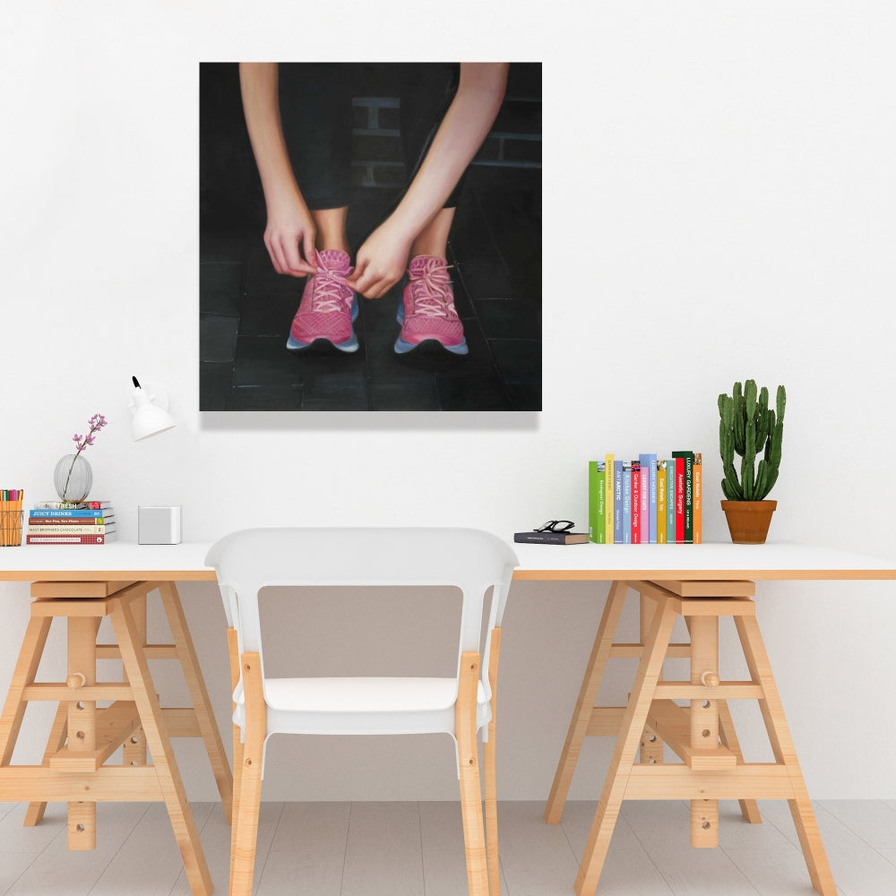 Ready for the Race Black Canvas | Hyperrealist Living Room Decor