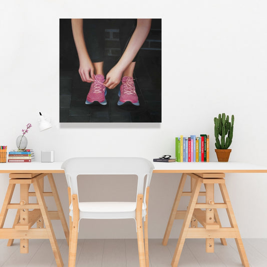 Ready for the Race Black Canvas | Hyperrealist Living Room Decor