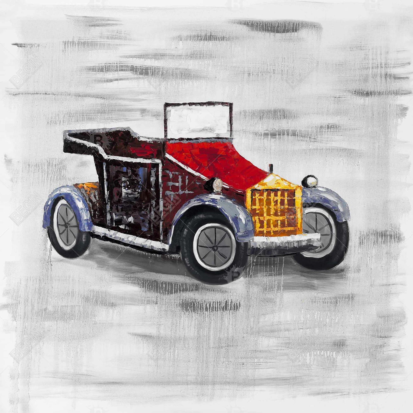 Vintage Car Sunroof Canvas | Bedroom Wall Art Decor