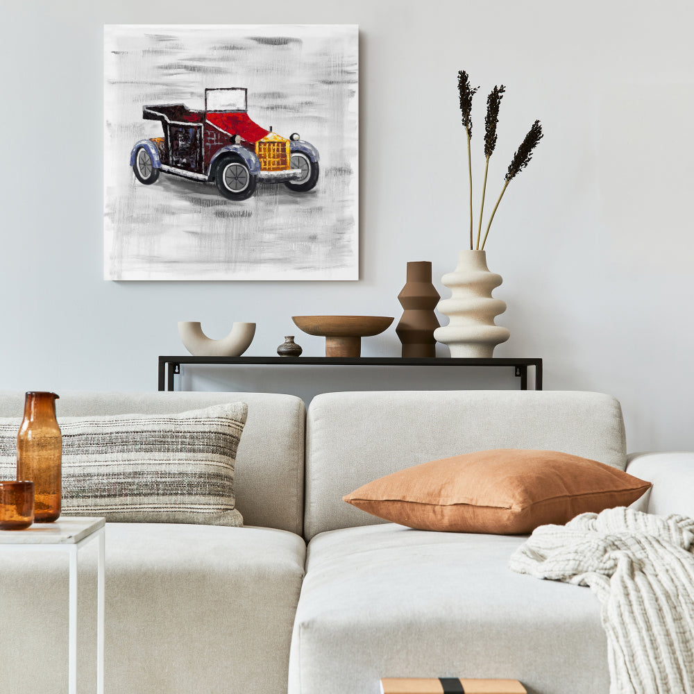 Vintage Car Sunroof Canvas | Bedroom Wall Art Decor