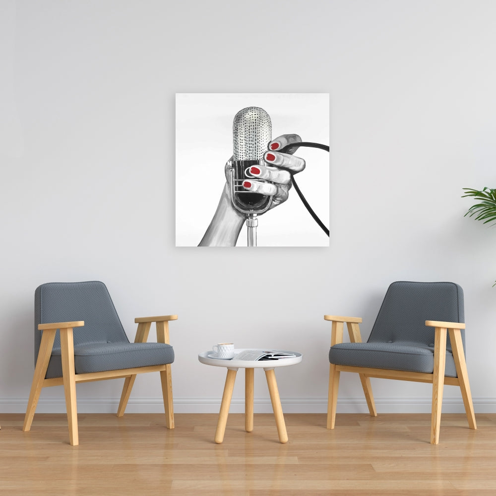 Sing Your Life Retro Gray Canvas - Home Decor Wall Art