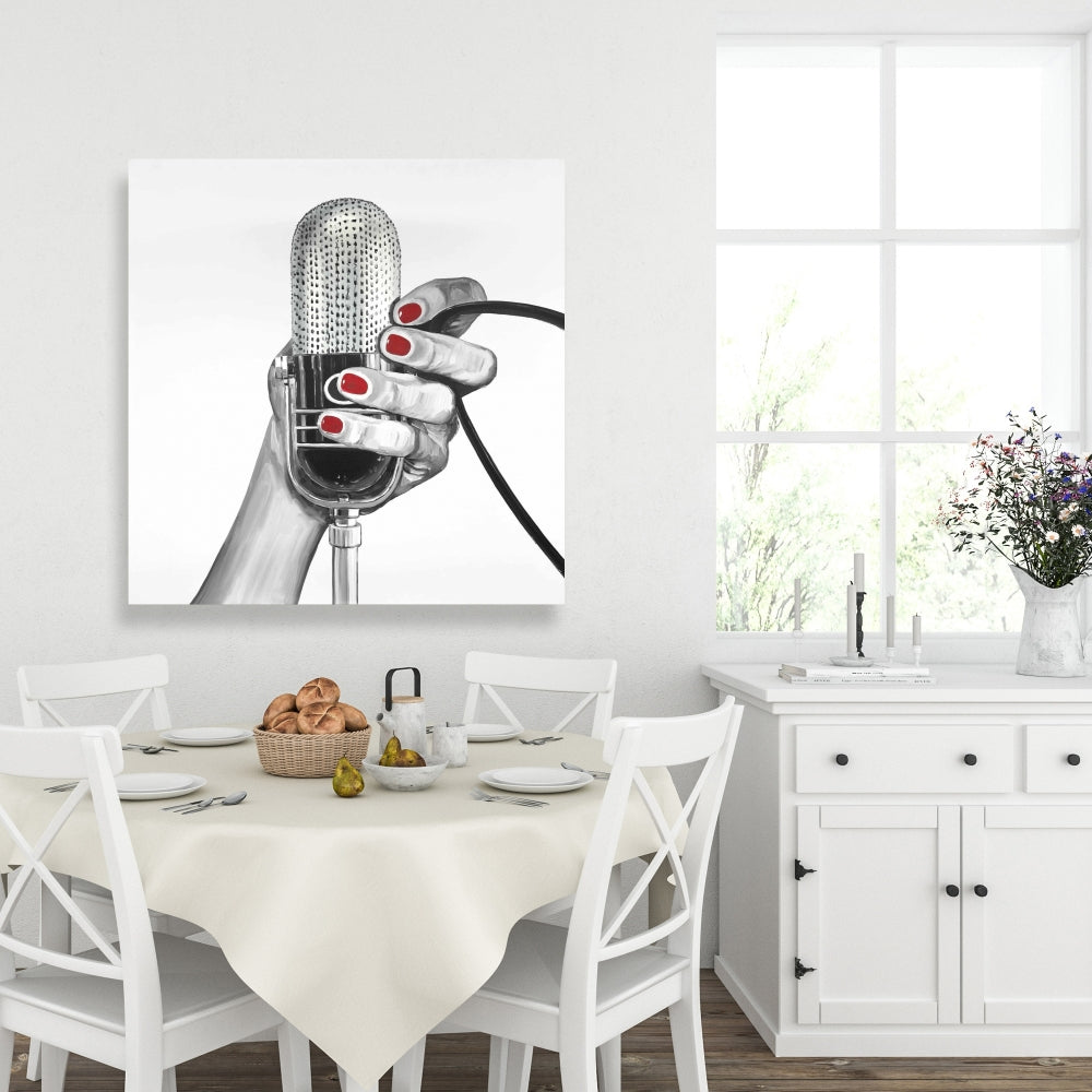 Sing Your Life Retro Gray Canvas - Home Decor Wall Art