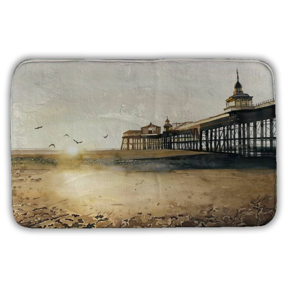 Sunset at the Beach Marine Canvas - Bathroom Home Decor