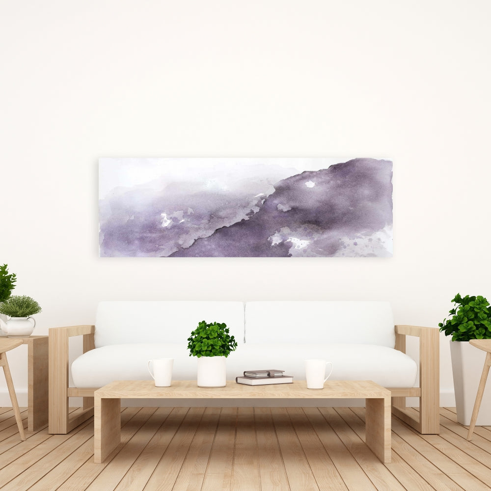 Nebula Canvas Art - Purple Bedroom Shapes | Home Decor