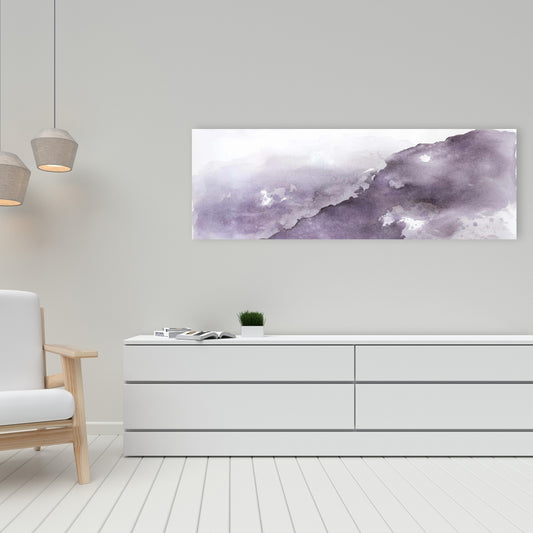 Nebula Canvas Art - Purple Bedroom Shapes | Home Decor