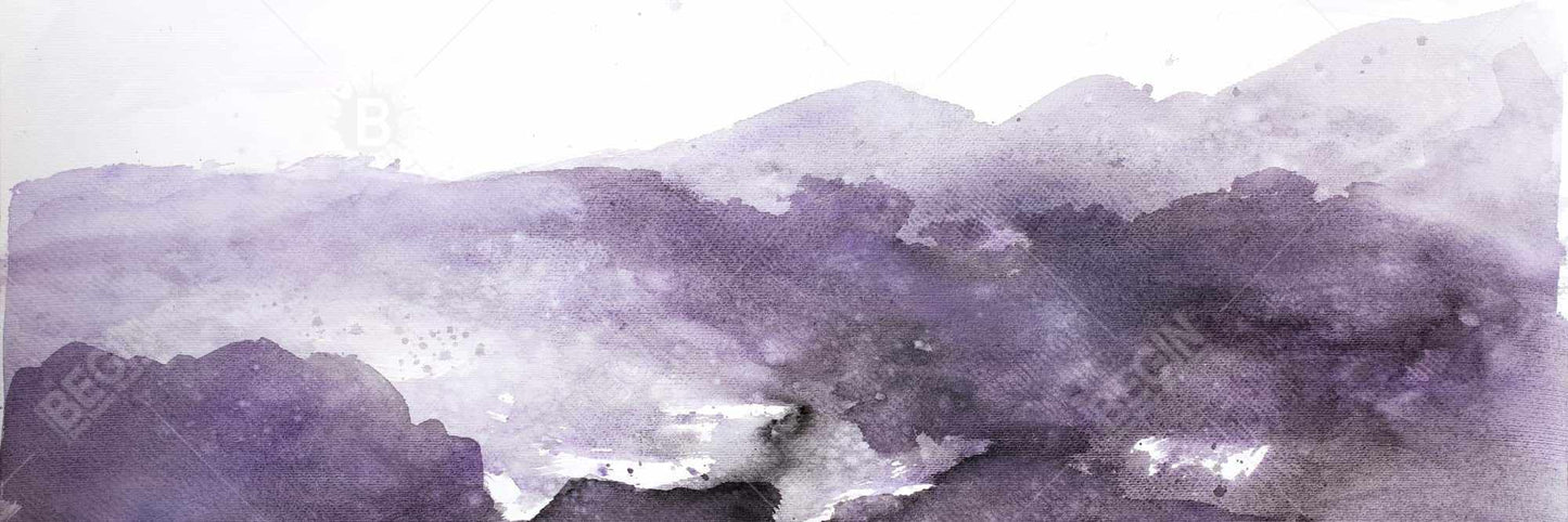 Toile encadrée « Nuage violet abstrait » | Décoration murale pour chambre