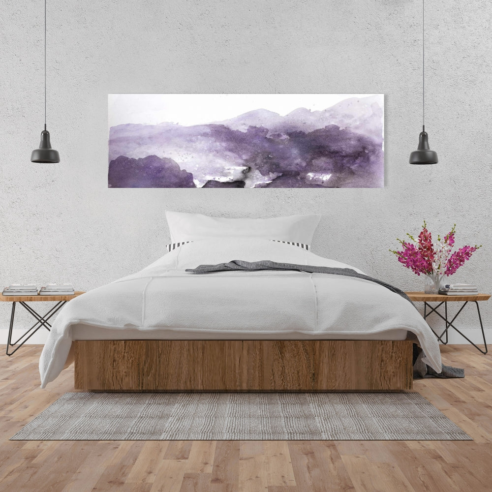 Purple Cloud Abstract Canvas - Modern Home Decor Wall Art