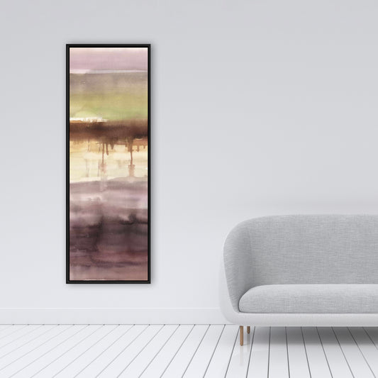 Toile encadrée abstraite à rayures - Décoration d'intérieur