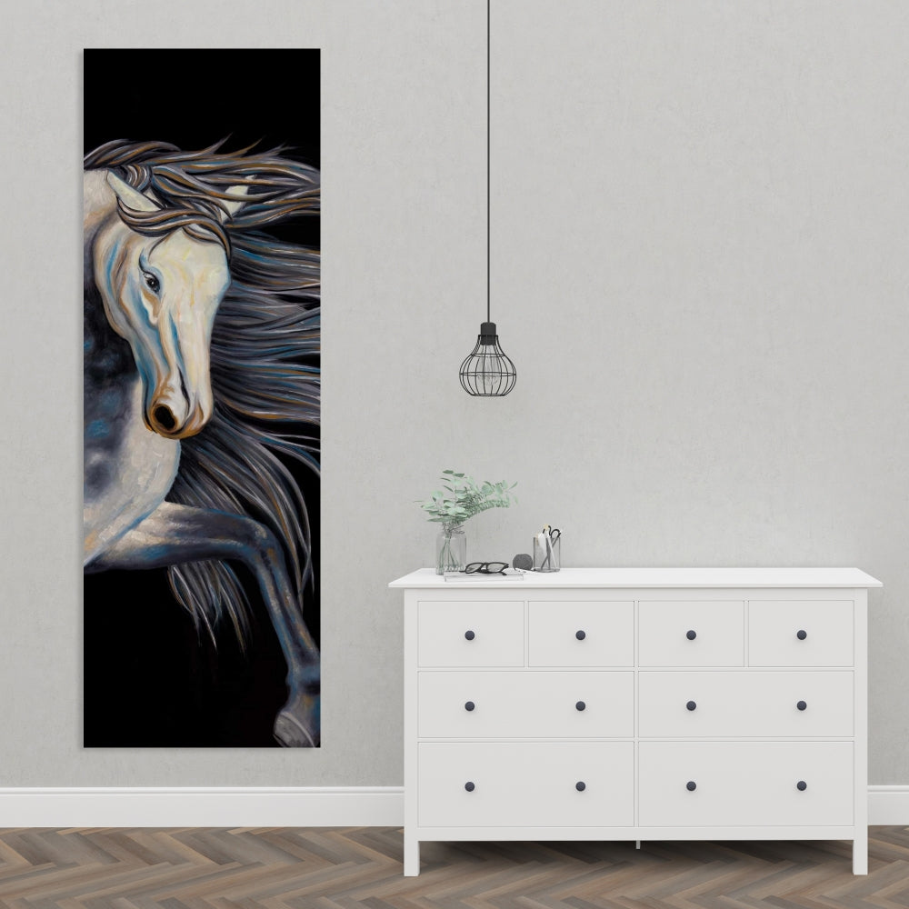 Abstract Horse Canvas | Western Farm Animal Home Decor Art