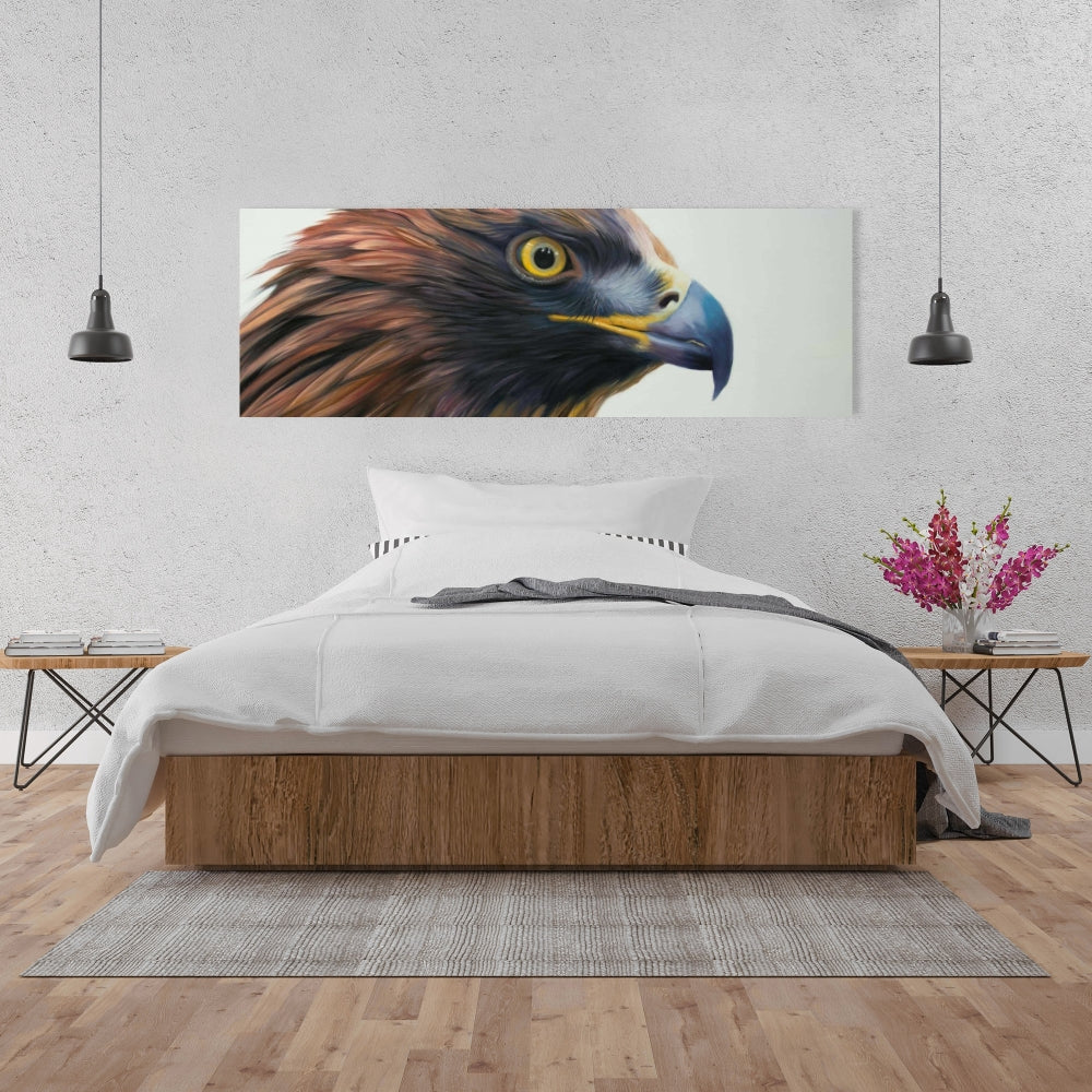 Brown-headed Eagle Canvas | Home Decor | Brown Animals Bird