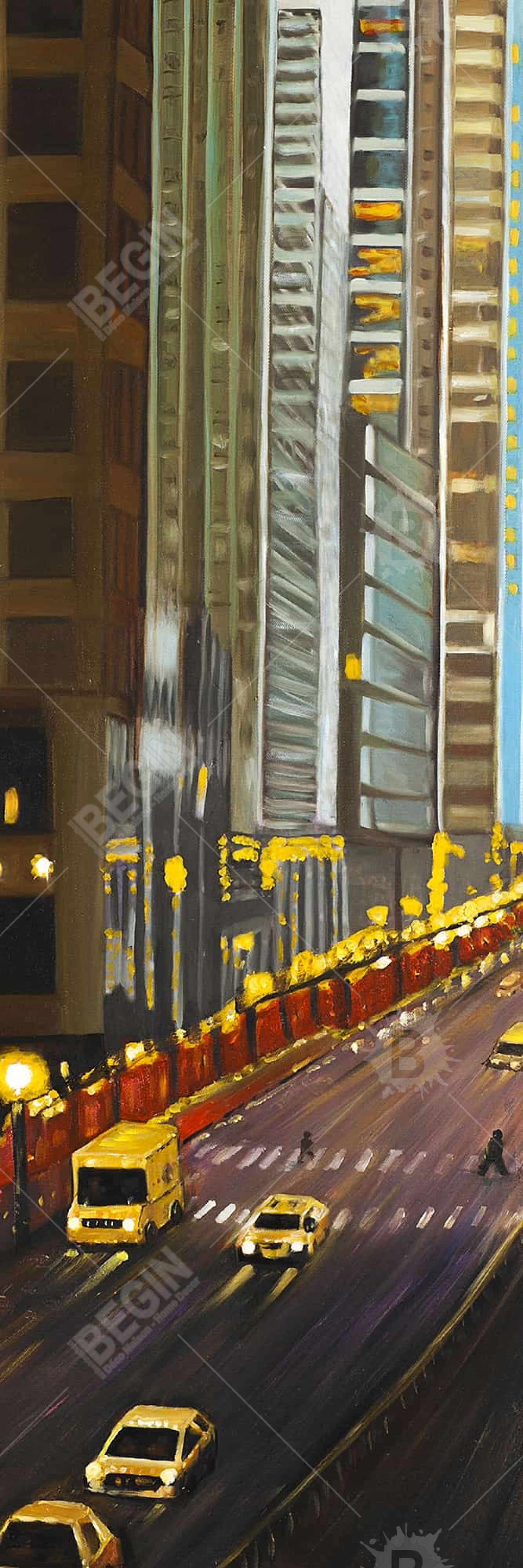 New York City 9th Street Scenic Canvas - Bedroom Wall Art