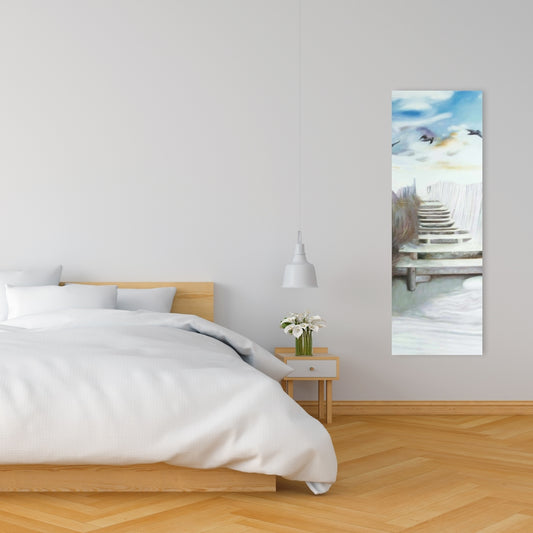 Break at the Beach Canvas - Blue Marine Bedroom Decor