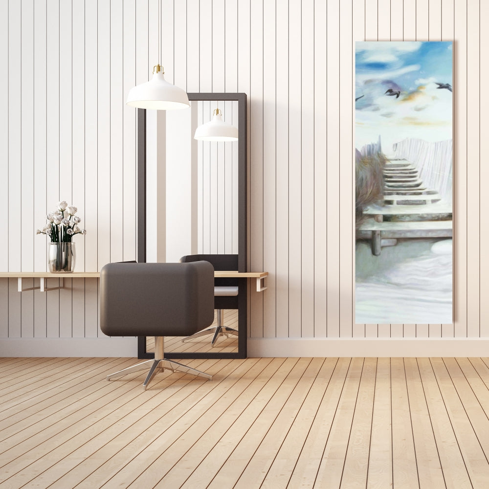 Break at the Beach Canvas - Blue Marine Bedroom Decor