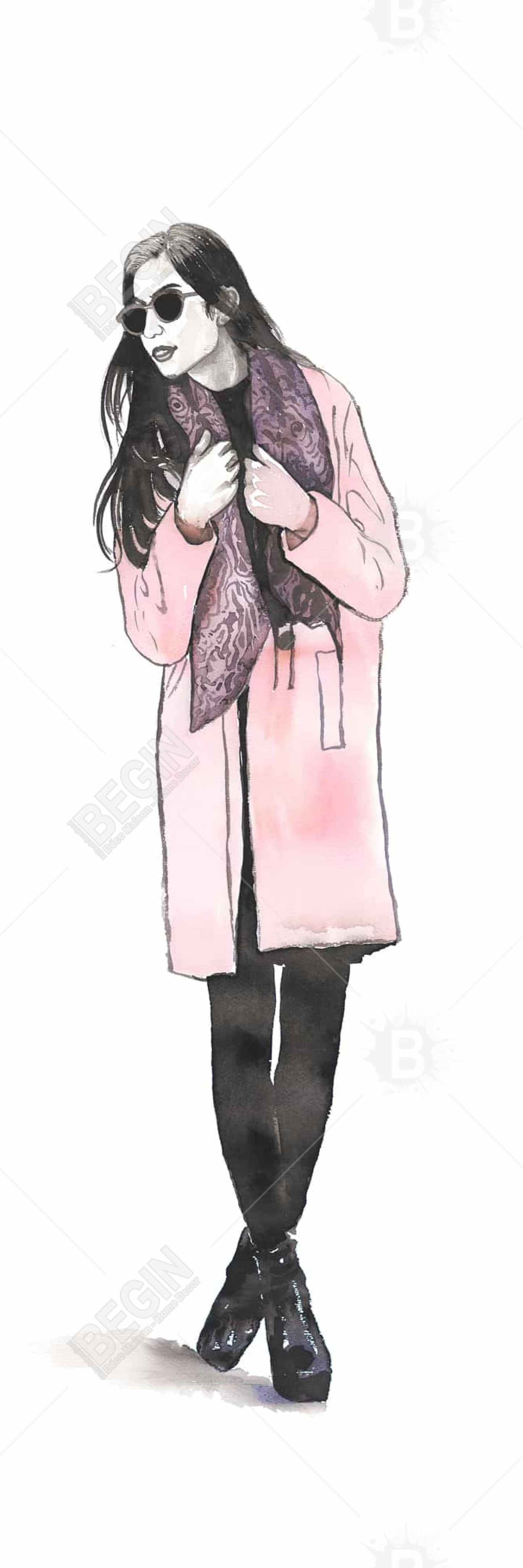 Woman Spring Look Canvas | Fashion Art for Home Decor