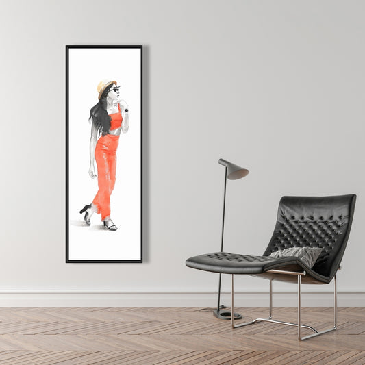 Toile de mode « Strike the Pose » | Décoration murale pour chambre