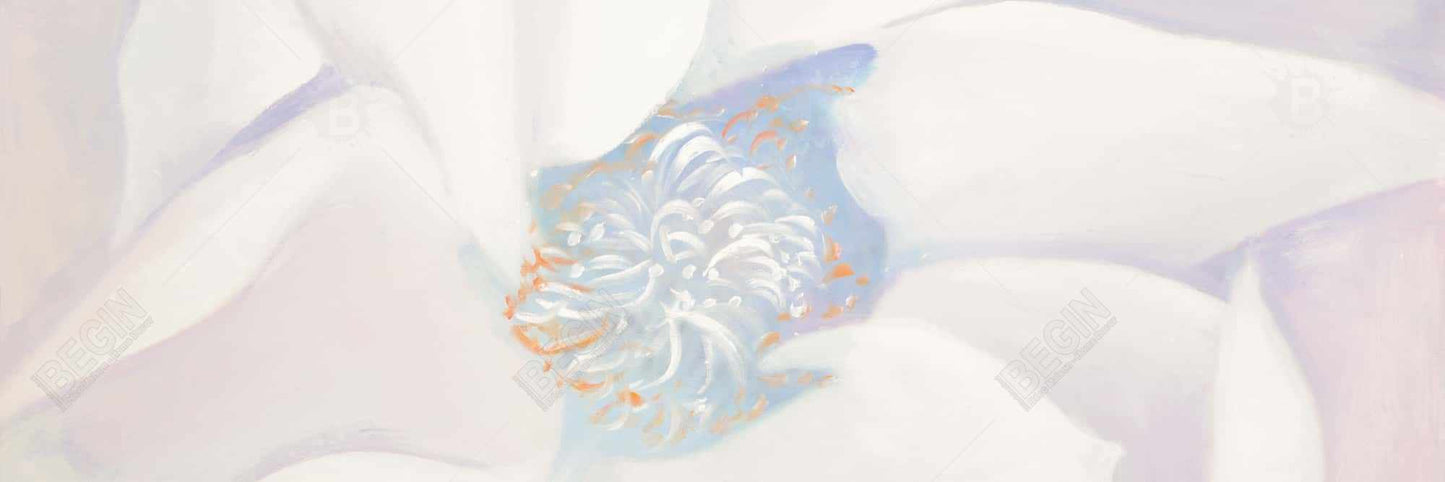 Delicacy Blue Floral Botanical Canvas | Home Decor Framed Art