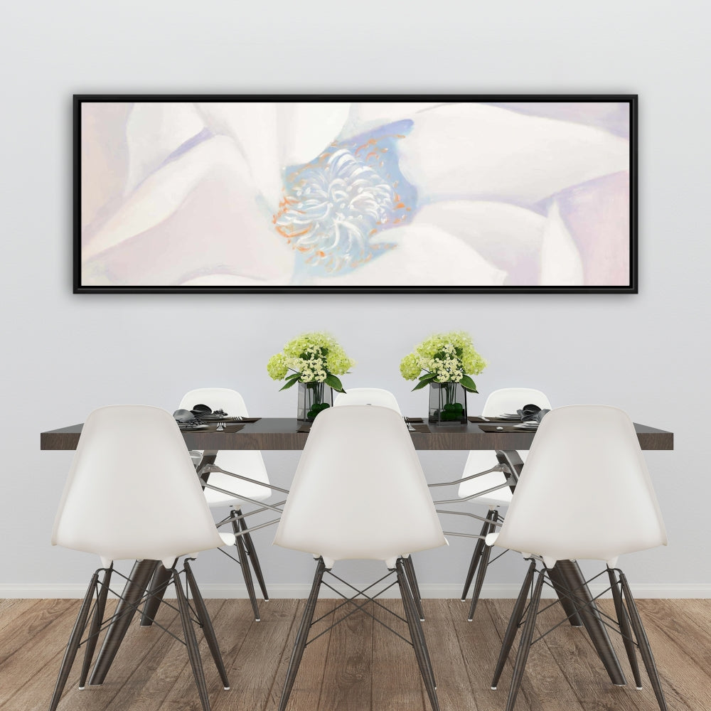 Delicacy Blue Floral Botanical Canvas | Home Decor Framed Art