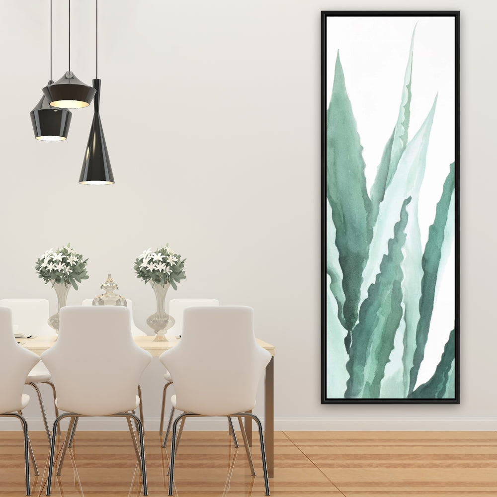 Watercolor Agave Plant Canvas | Botanical Home Decor Art