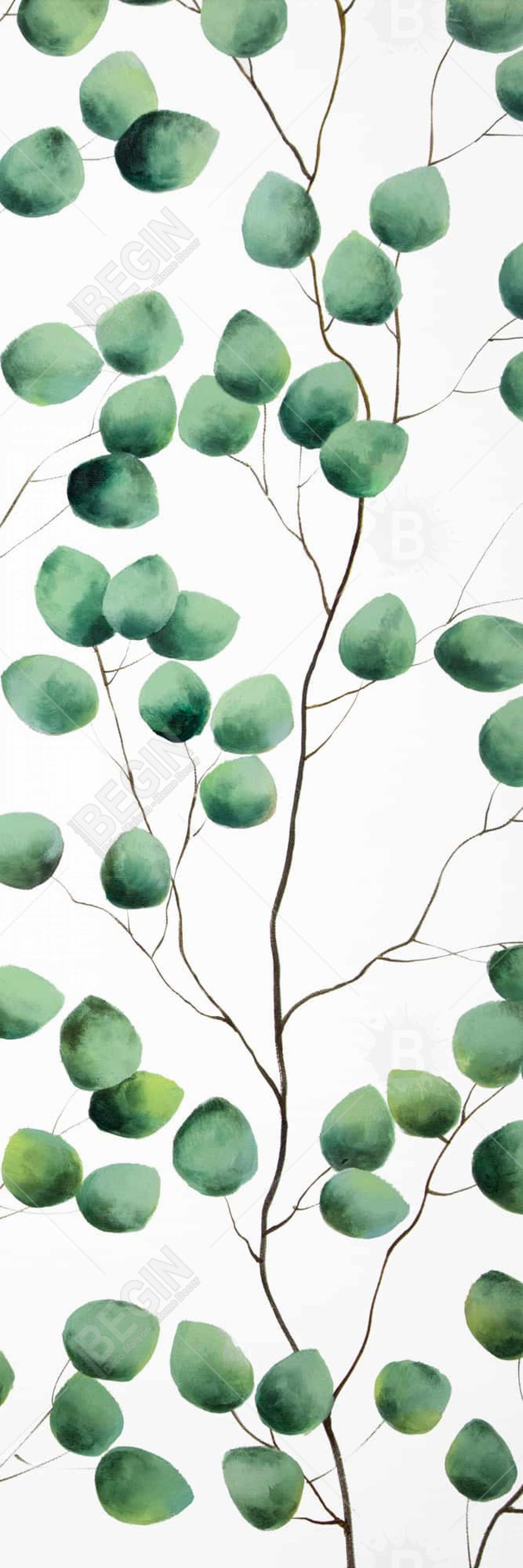Climbing Leaves Canvas - Artistic Living Room Wall Decor