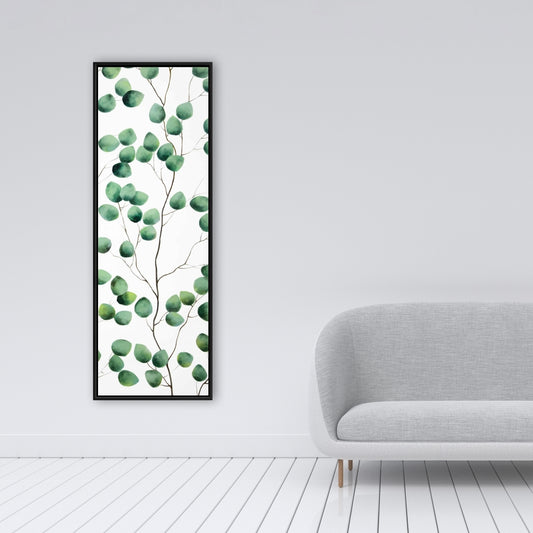 Toile encadrée « Feuilles grimpantes » | Décoration murale botanique