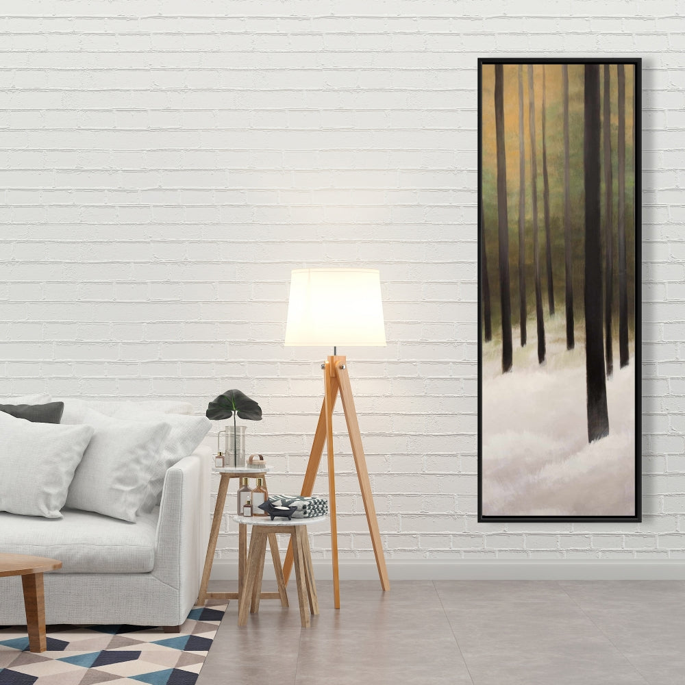 Toile encadrée « Forêt silencieuse » | Décoration d'arbre pour salon